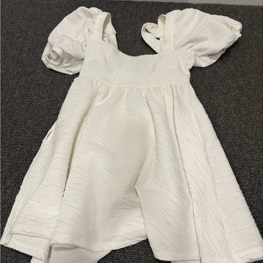 Free People White Textured Dress